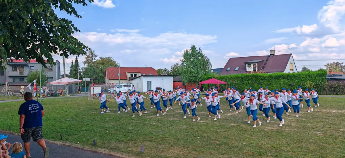 Na značkách XVII. všesokolského sletu