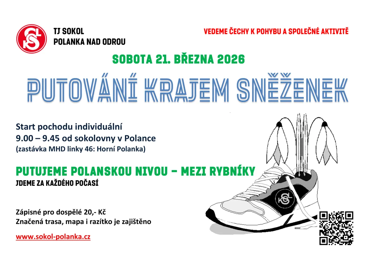Putování krajem sněženek 2026